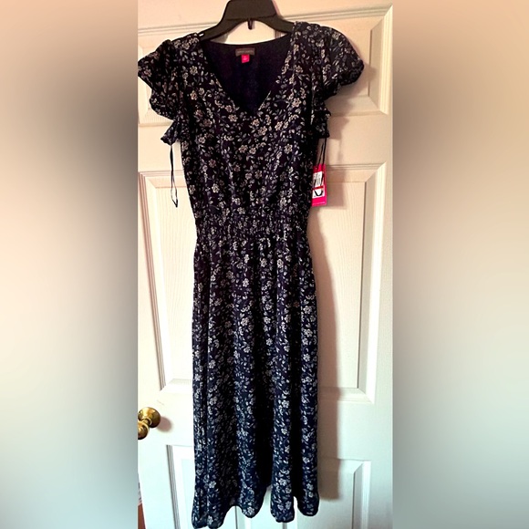 Vince Camuto Dresses & Skirts - Vince Camuto Women’s Blue Maxi Dress w/ Butterfly Sleeves - Size XS- NWT